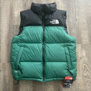 NEW Mens The North Face 1996 Retro Nuptse Puffer Down Vest  Green Medium